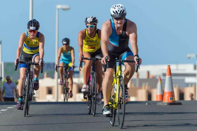 Momento de la prueba ciclista (Foto Antonio Rico)